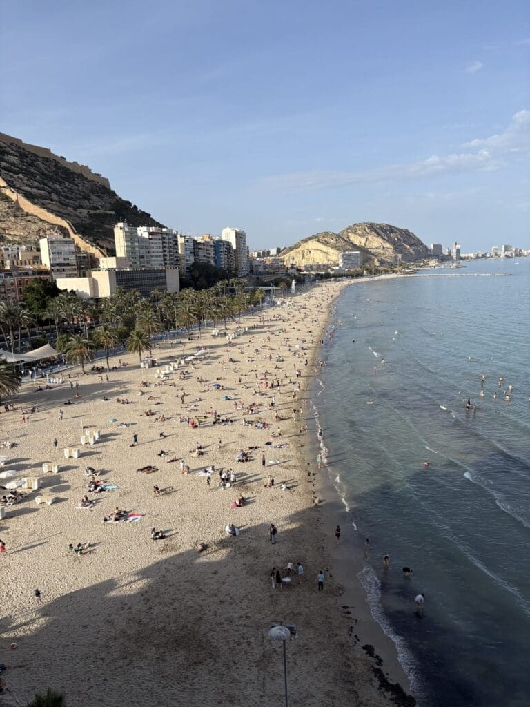 Beach in Alicante, Spain.