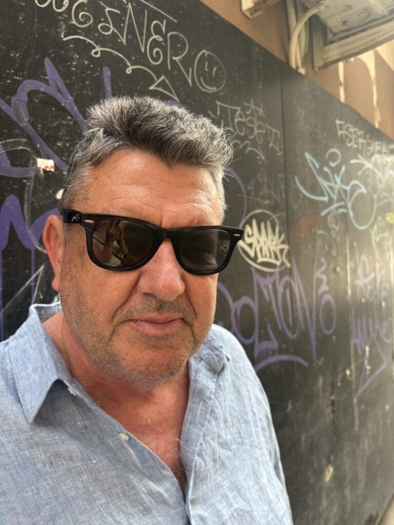 J.B. Turner thriller writer in Alicante, Spain, during a book research trip to the city in April 2026.