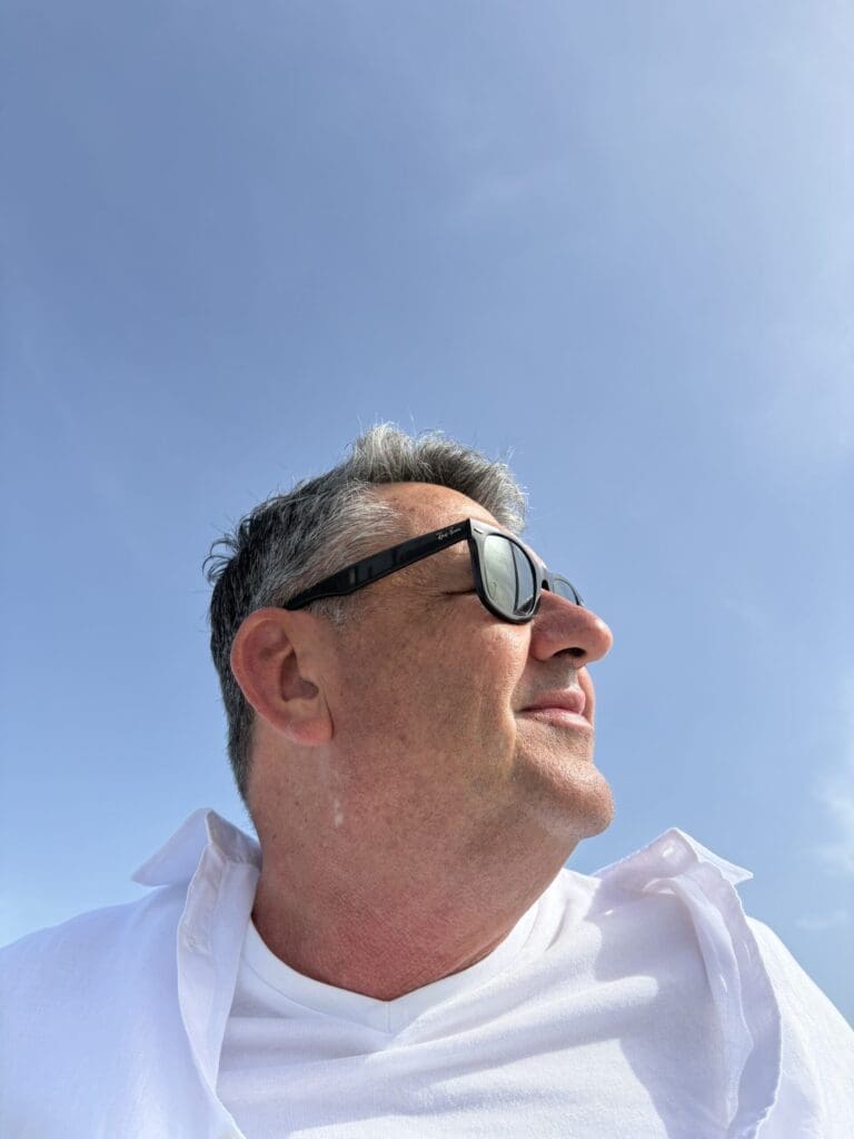J.B. Turner author in Alicante, Spain, during book research trip.